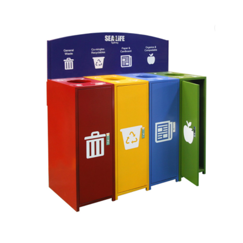 Bacs de recyclage en métal